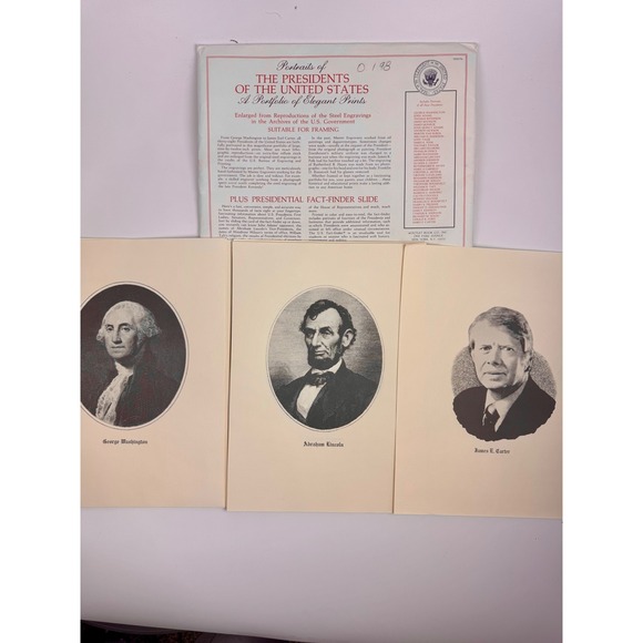 Outlet Book Co. Inc. Other - Vintage US Presidents Portfolio Elegant Prints 38 Lithographs Bicentennial